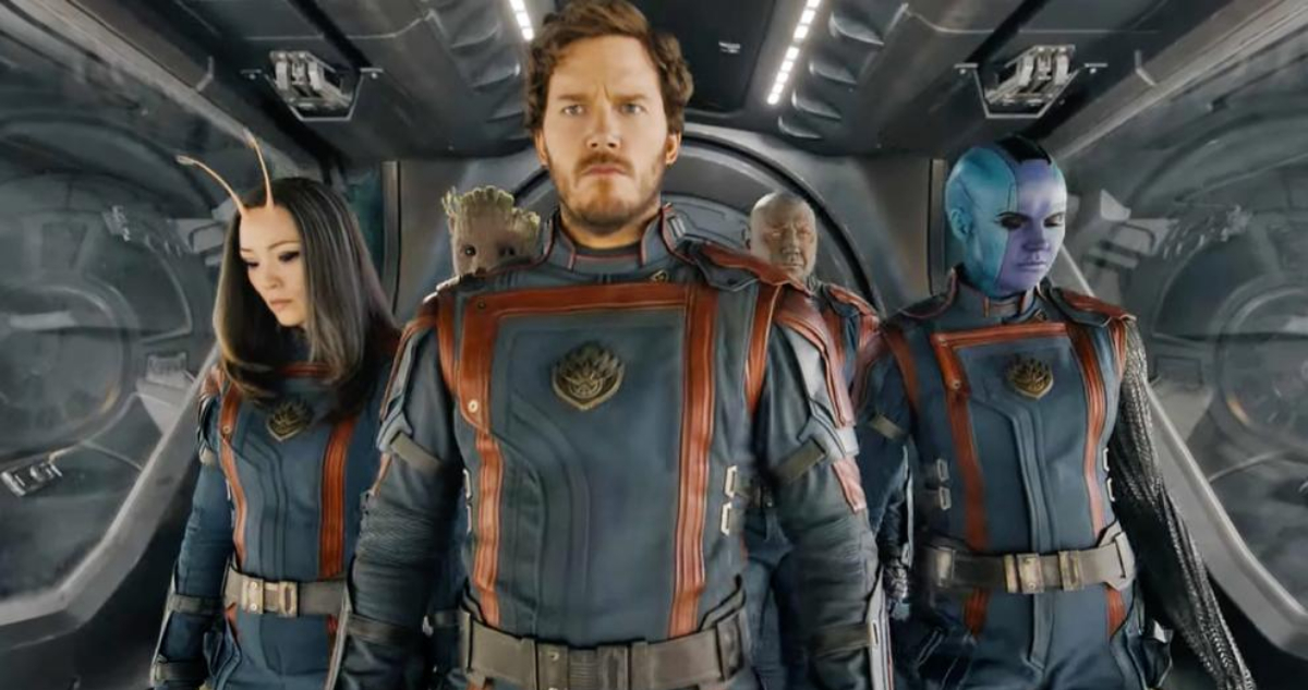 Los protagonistas de Guardianes de la Galaxia Vol.3. La cinta posee dos escenas postcréditos.