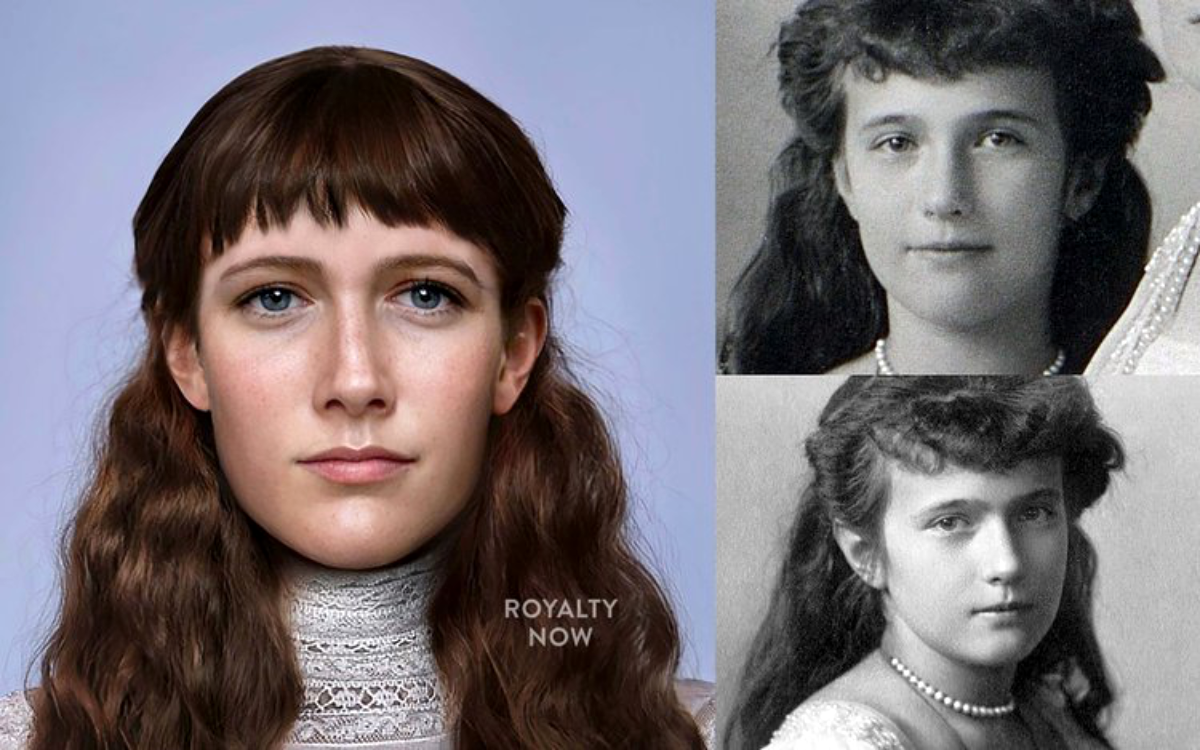 Las representaciones digitales de las hermanas Romanov tras la guerra civil de 1918