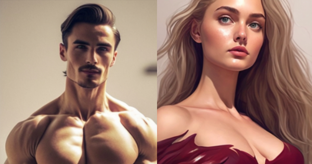 Hombre y mujer perfectos según IA