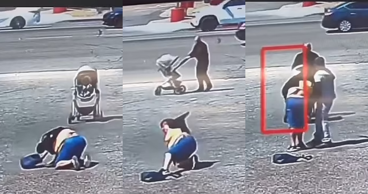 Hombre salva a bebé de ser atropellado