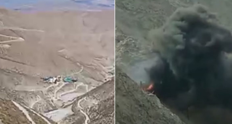 incendio mina de oro Perú