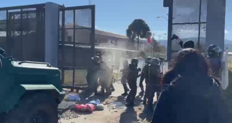 incidentes en cárcel de Angol