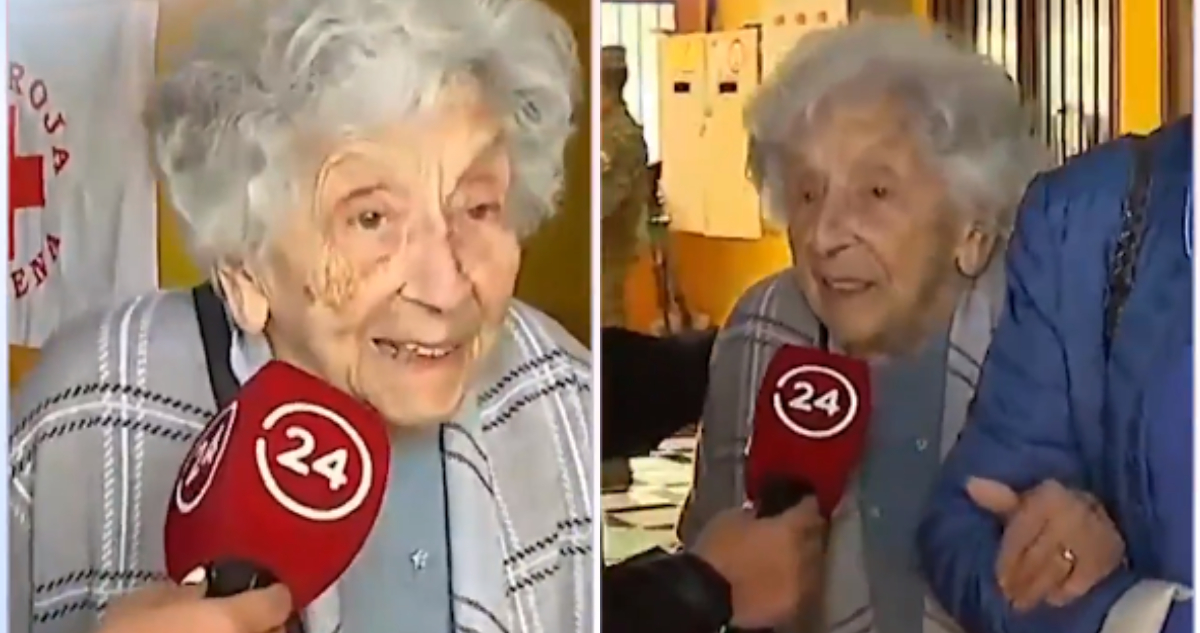 Mujer de 105 años asistió a votar