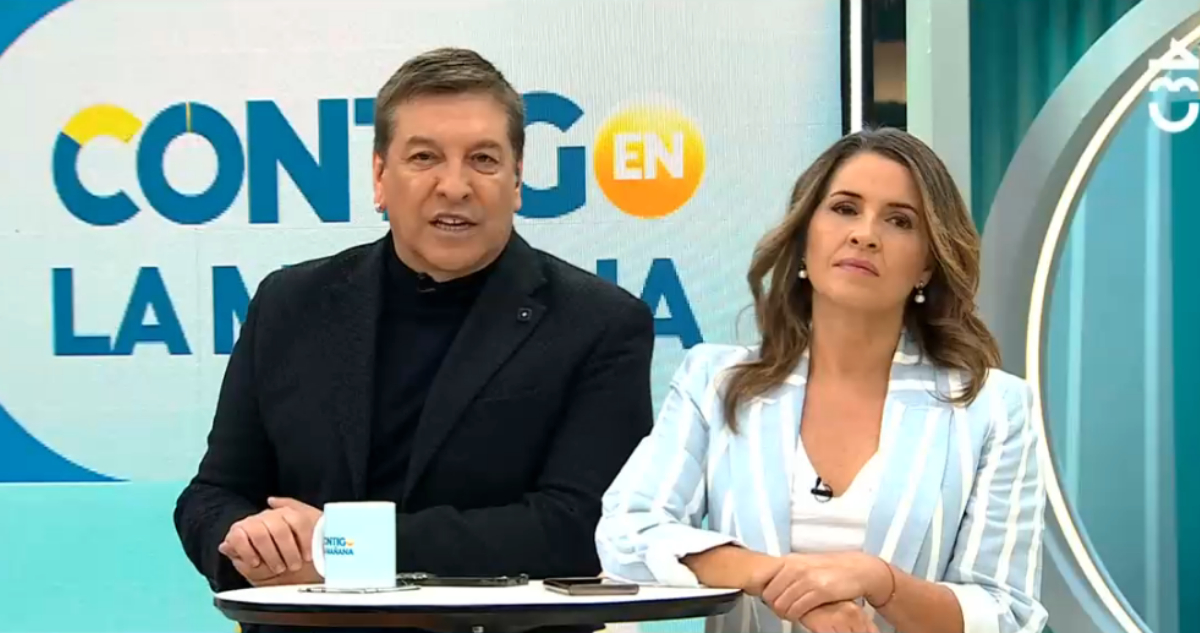 Julio César Rodríguez y Monserrat Álvarez explicando lo ocurrido en La Cisterna.