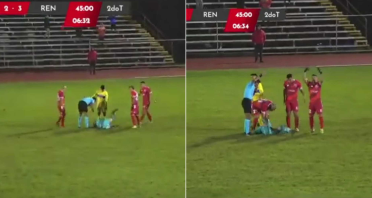 La grave lesión de Paulo Garcés en la Segunda División.