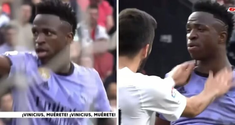 Vinicius la pasó muy mal en la visita del Real Madrid a Valencia.