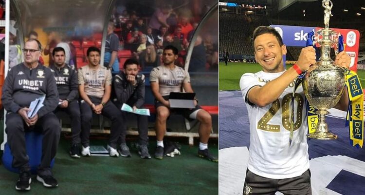 Marcelo Bielsa y su cuerpo técnico para la selección de Uruguay: chileno Diego Reyes entre ellos