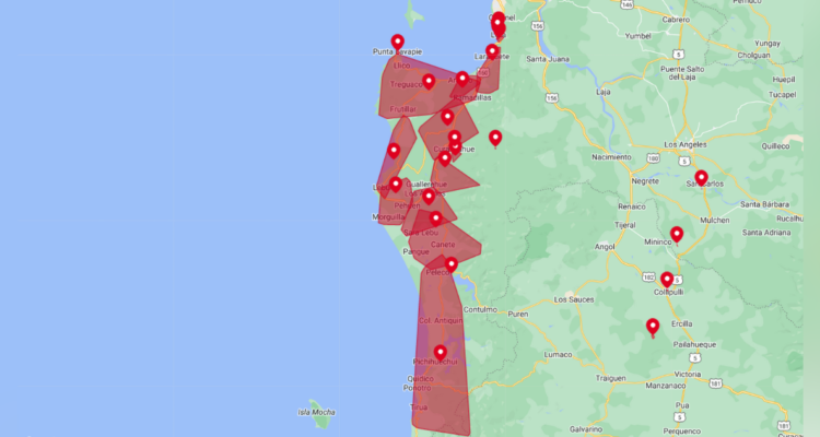 Reportan masivo corte de luz en comunas de la provincia de Concepción y Arauco