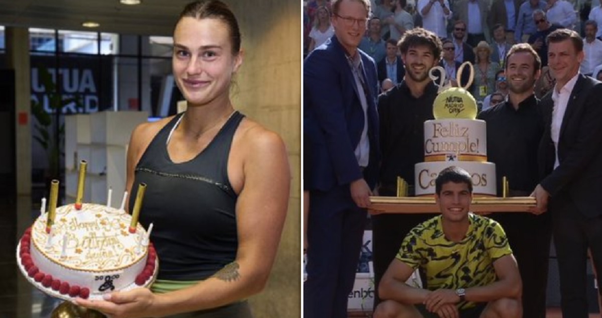Los cumpleaños de Sabalenka y Alcaraz desataron la polémica en el Masters de Madrid.