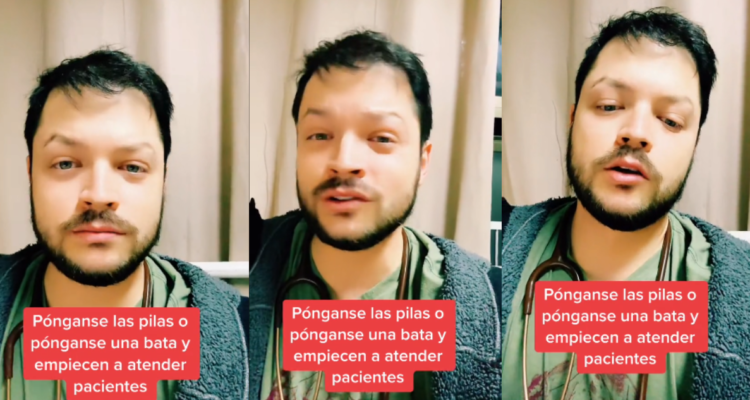 Médico Ignacio Ponce famoso en tiktok y desesperado llamado a adelantar vacaciones por colapso sanitario causado por virus respiratorios