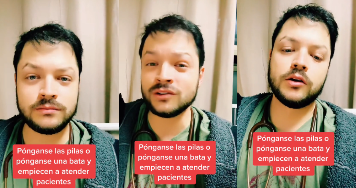 Médico Ignacio Ponce famoso en tiktok y desesperado llamado a adelantar vacaciones por colapso sanitario causado por virus respiratorios