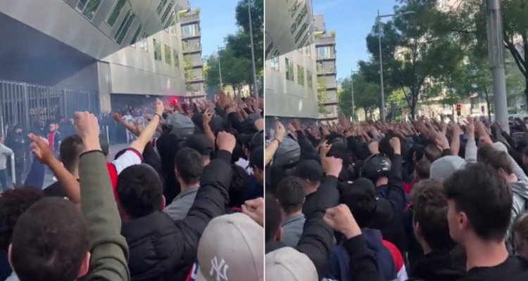 Los fuertes cánticos en contra de Lionel Messi.
