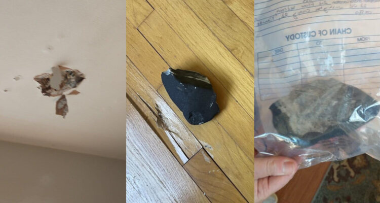 Meteorito atravesó un techo en Nueva Jersey