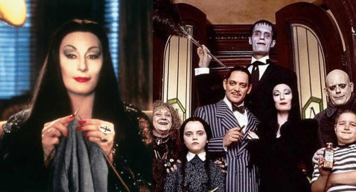 Morticia Addams y su familia