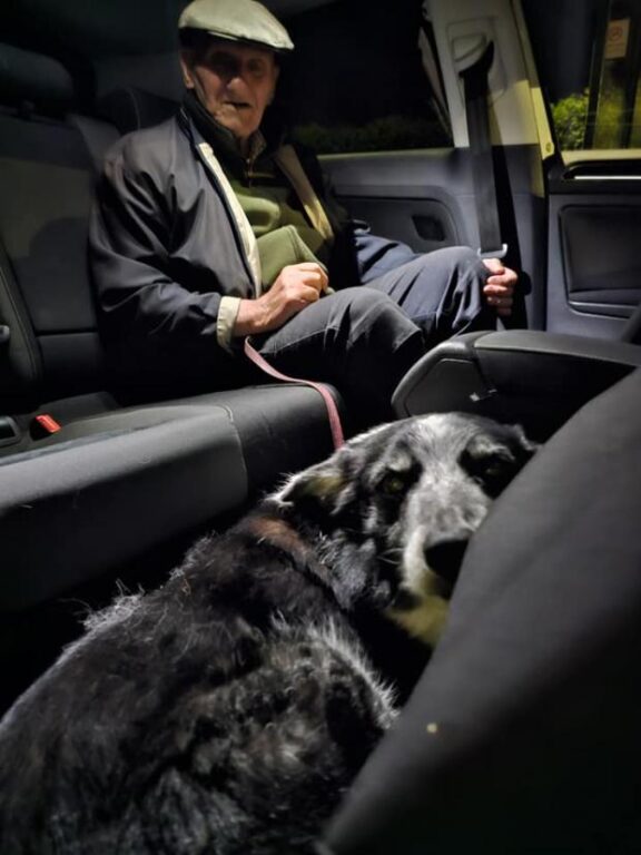 Mujer salva a anciano y su perro de congelarse