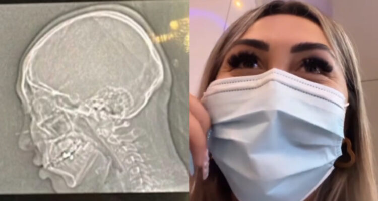 Imágenes de los exámenes de Naya Fácil de los cuales la propia influencer se ríe.