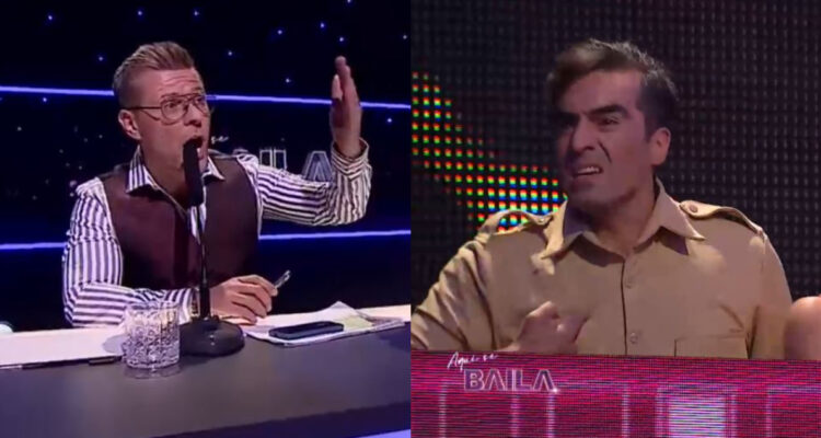 Neilás Katinas y Kike Faúndez en el programa Aquí se Baila.