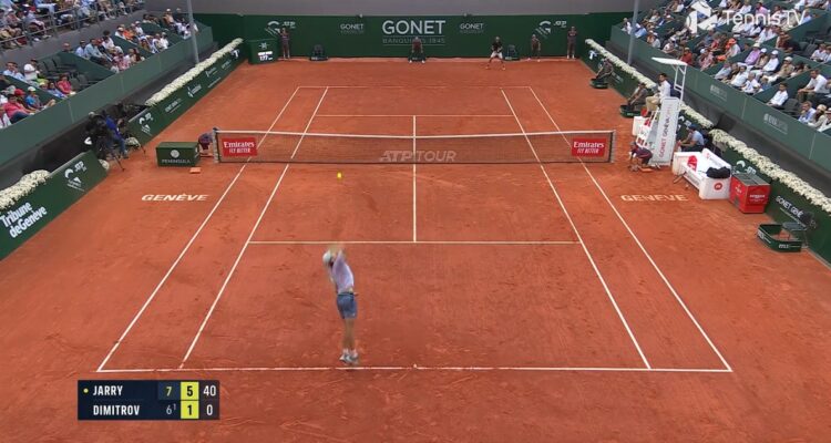 Nicolás Jarry selló su triunfo en Ginebra con el saque.