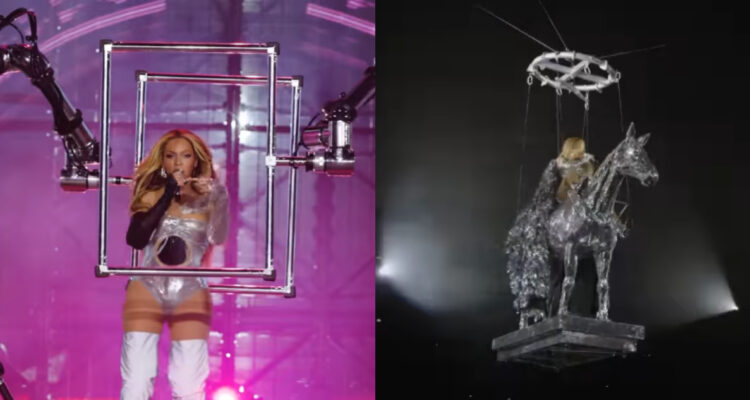 Beyoncé sorprende a sus fans bailando con robots y montada sobre un ...