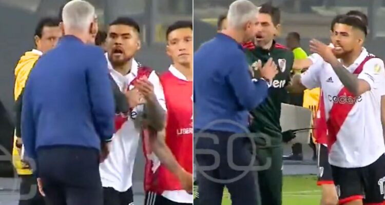 Paulo Díaz encaró a DT de Sporting Cristal en cruce por la Libertadores