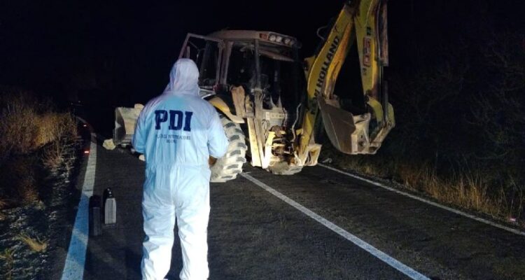 PDI trabajando en el sitio del suceso