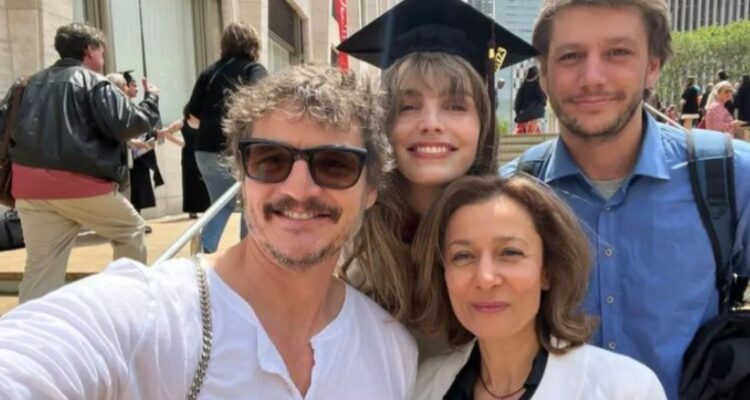 Pedro Pascal acompañó a su hermana Lux en ceremonia de graduación de célebre academia