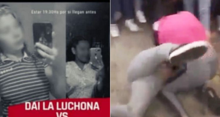 Pelea callejera en Argentina