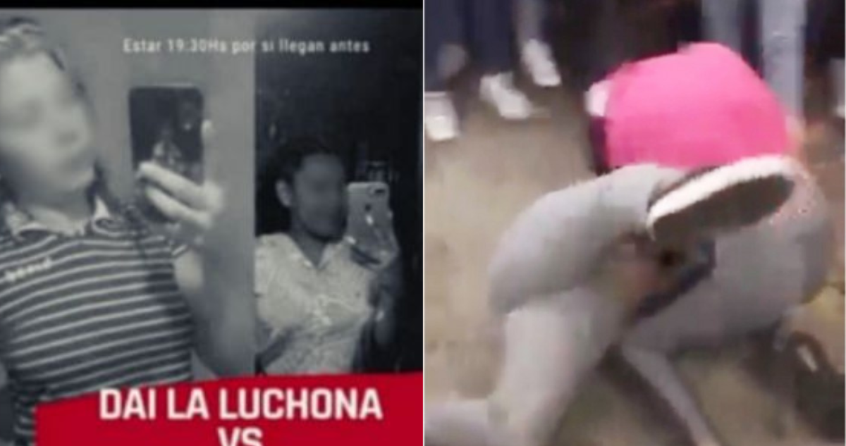 Pelea callejera en Argentina
