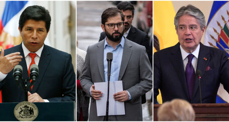 Solo queda Boric: 2 de los 3 presidentes sudamericanos elegidos en 2021 no concluirán sus mandatos