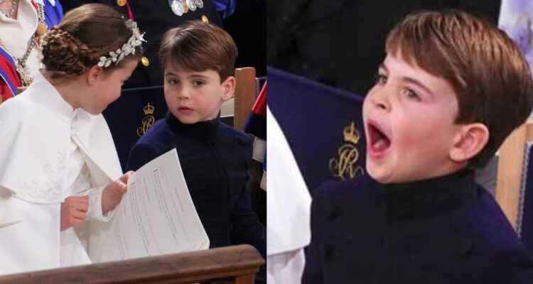 Príncipe Louis se robó las miradas en la coronación