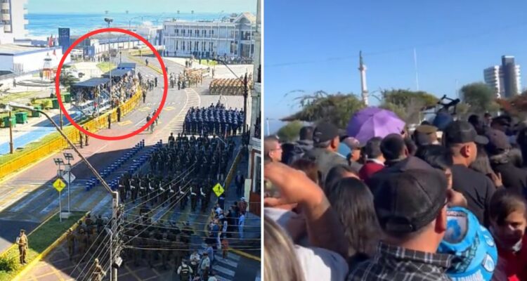 Aisitentes dicen que no los dejaron entrar a la ceremonia del Combate Naval de Iquique este 21 de mayo