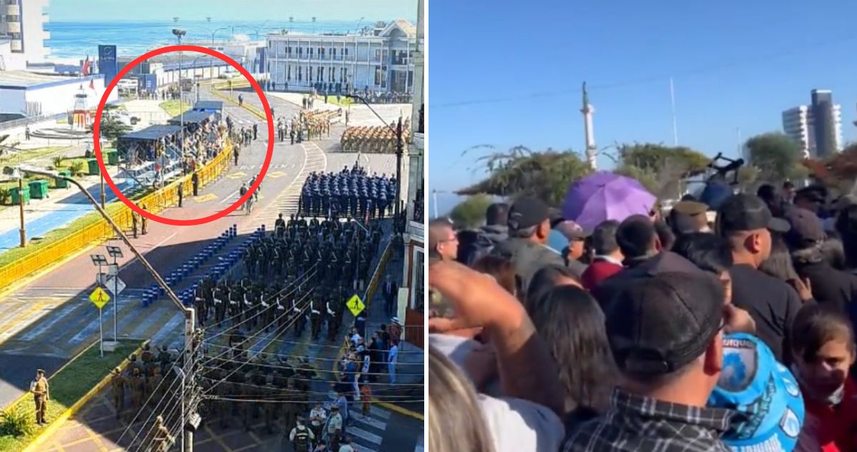 Aisitentes dicen que no los dejaron entrar a la ceremonia del Combate Naval de Iquique este 21 de mayo