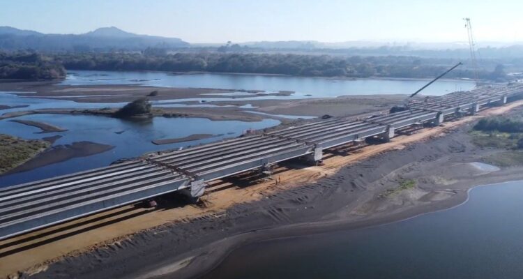 Obras del Puente Industrial sobre el Bío Bío alcanzan un 46% y construcción avanza a su segunda etapa