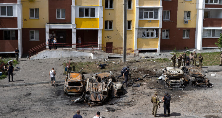 Represalia rusa: una decena de explosiones caen sobre Kiev y sacuden a Ucrania