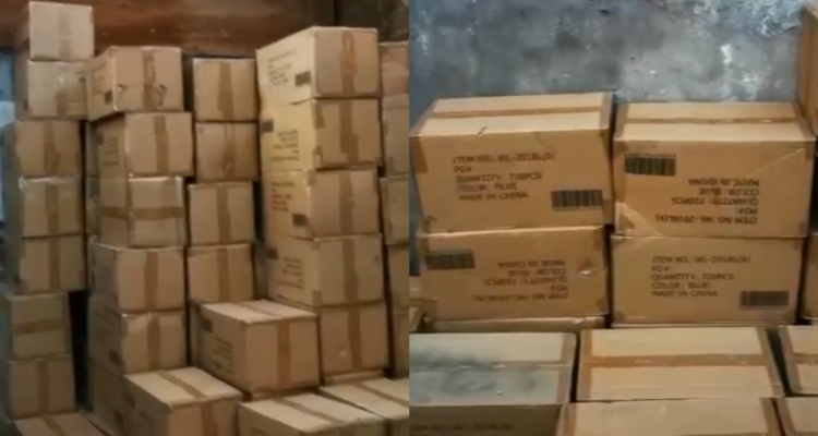 Detienen en Renca a tres sujetos sorprendidos descargando cientos de cajas con productos robados
