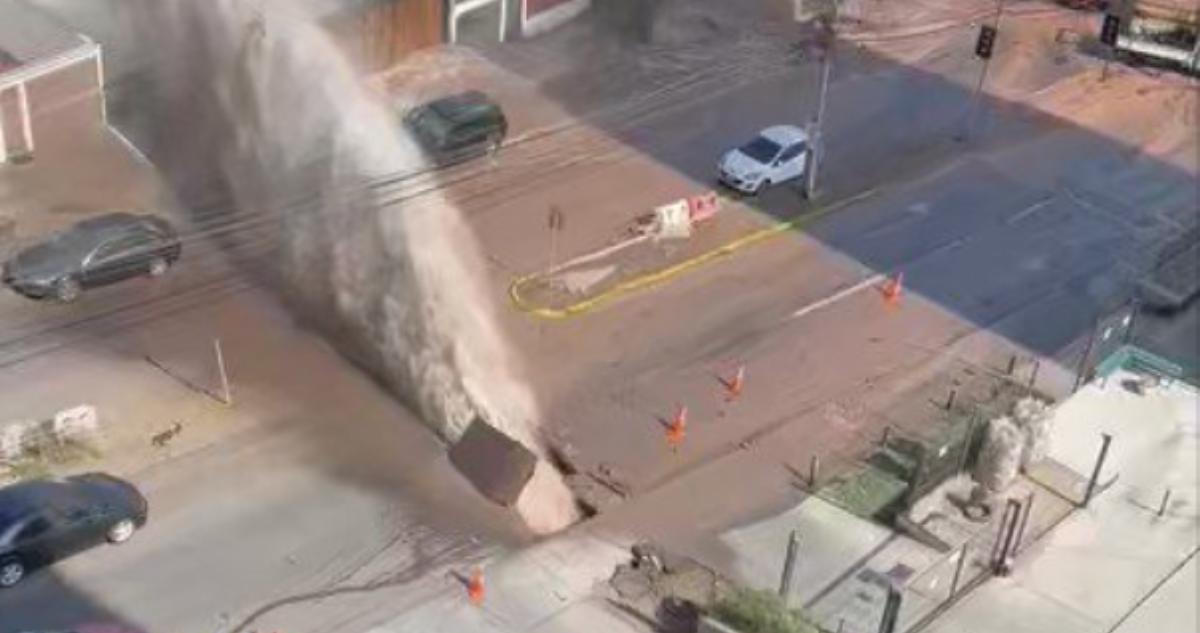 Rotura de matriz en Iquique