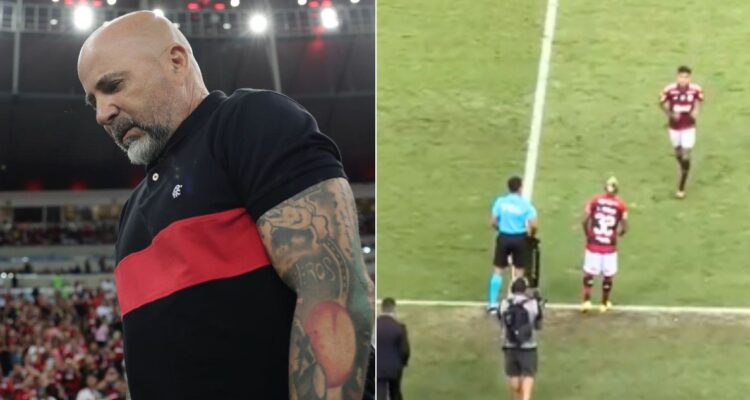 “¡Burro!”: hinchas del Flamengo arremeten contra Sampaoli por cambiar a Erick Pulgar por Arturo Vidal