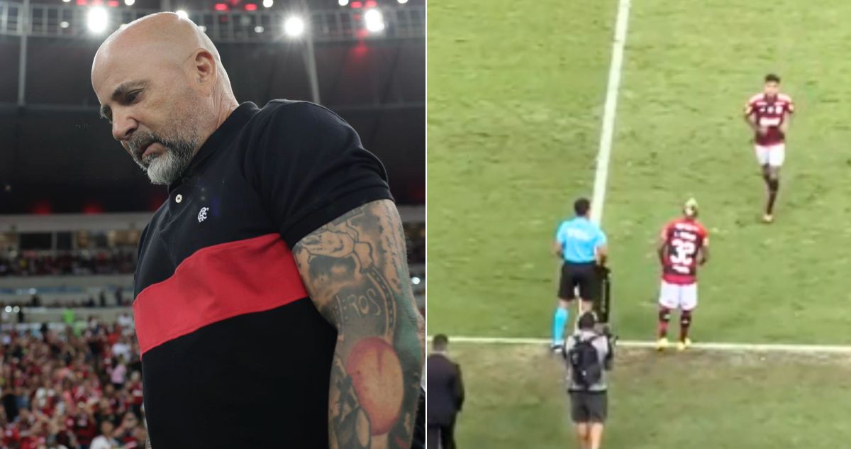 “¡Burro!”: hinchas del Flamengo arremeten contra Sampaoli por cambiar a Erick Pulgar por Arturo Vidal