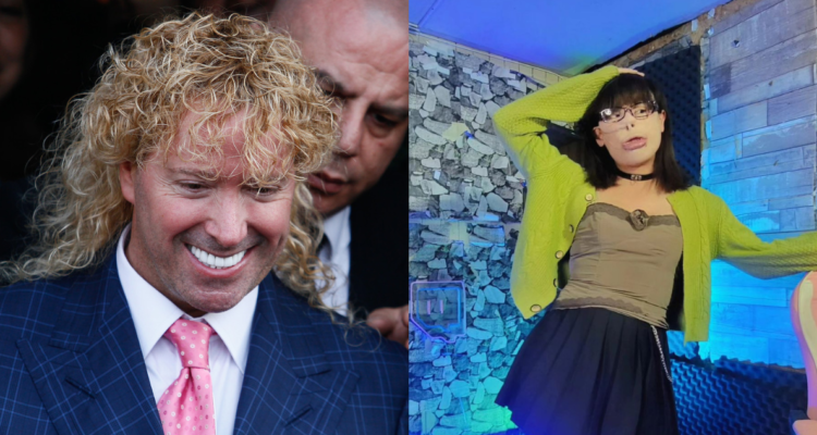 Leonardo Farkas (izquierda) y la streamer chilena Andr4s (derecha)