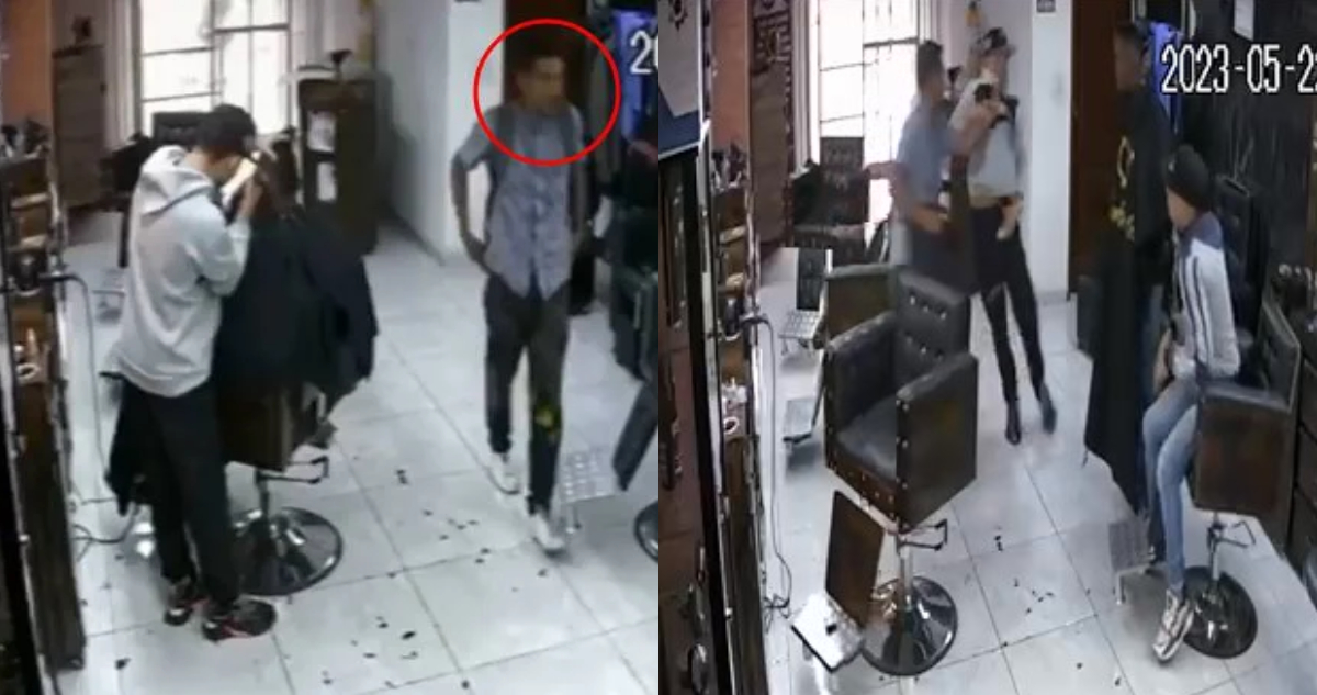 Sujetos roban dinero y utensilios de una barbería en Colombia