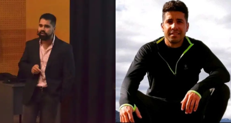 Tesista Argentino Joaquín Juárez Martos (izquierda) y su compañero Gastón Damián Margiotta (derecha)