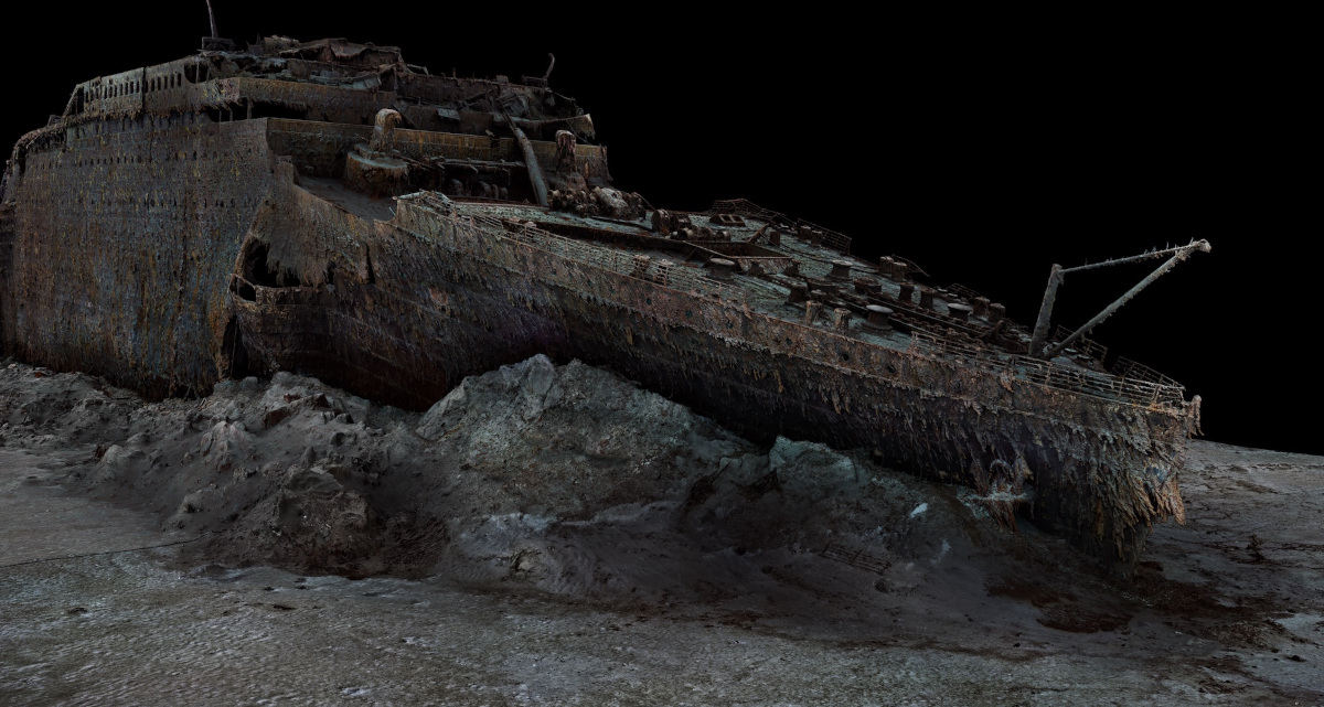 Modelo digital del Titanic.