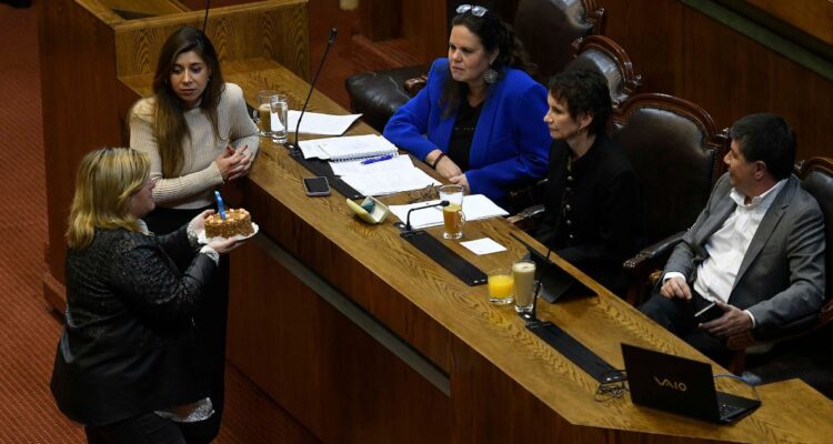 Naveillan entregó torta a ministra Tohá por “aniversario” de estado de excepción en macrozona sur