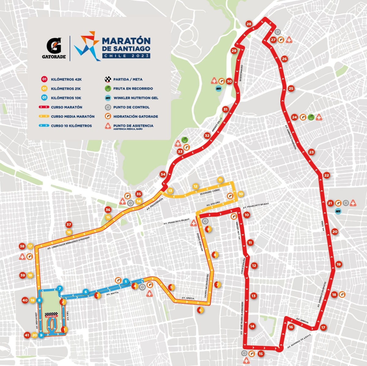 Estos serán los desvíos por la Maratón de Santiago: Metro abrirá más temprano el domingo