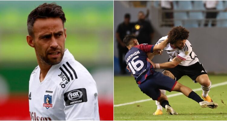 Jorge Valdivia carga contra Maximiliano Falcón