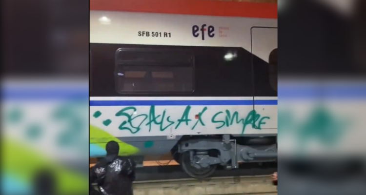 vandalizan tren efe