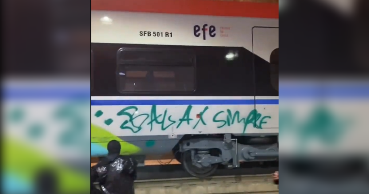 vandalizan tren efe