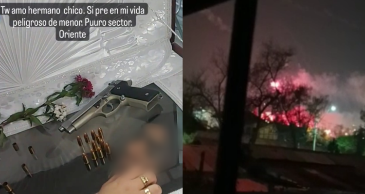 Velorio de adolescentes muertos deja un detenido en Ñuñoa: ya hubo disparos y pirotecnia