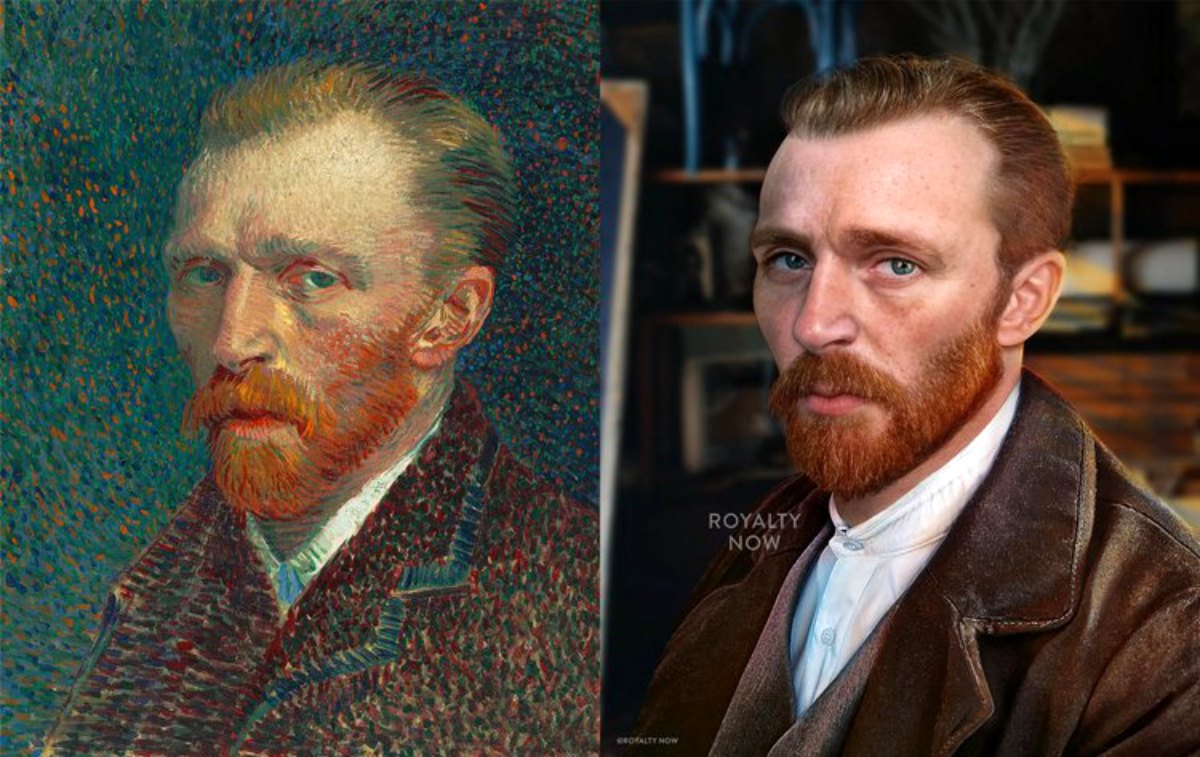 Vincent Van Gogh y la que sería la representación digital de su rostro más real de la historia
