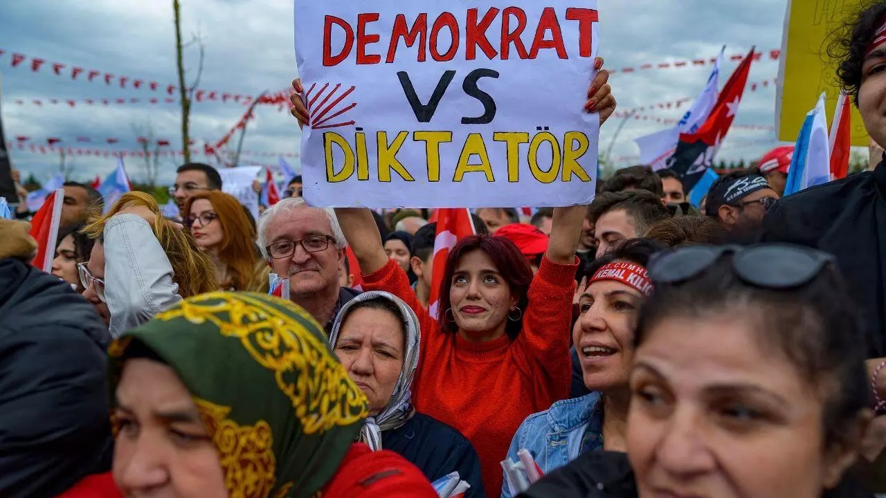 Un mitin en apoyo al candidato presidencial Kemal Kilicdaroglu